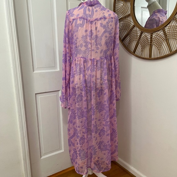 Lavender Floral Kimono - Picture 4 of 7